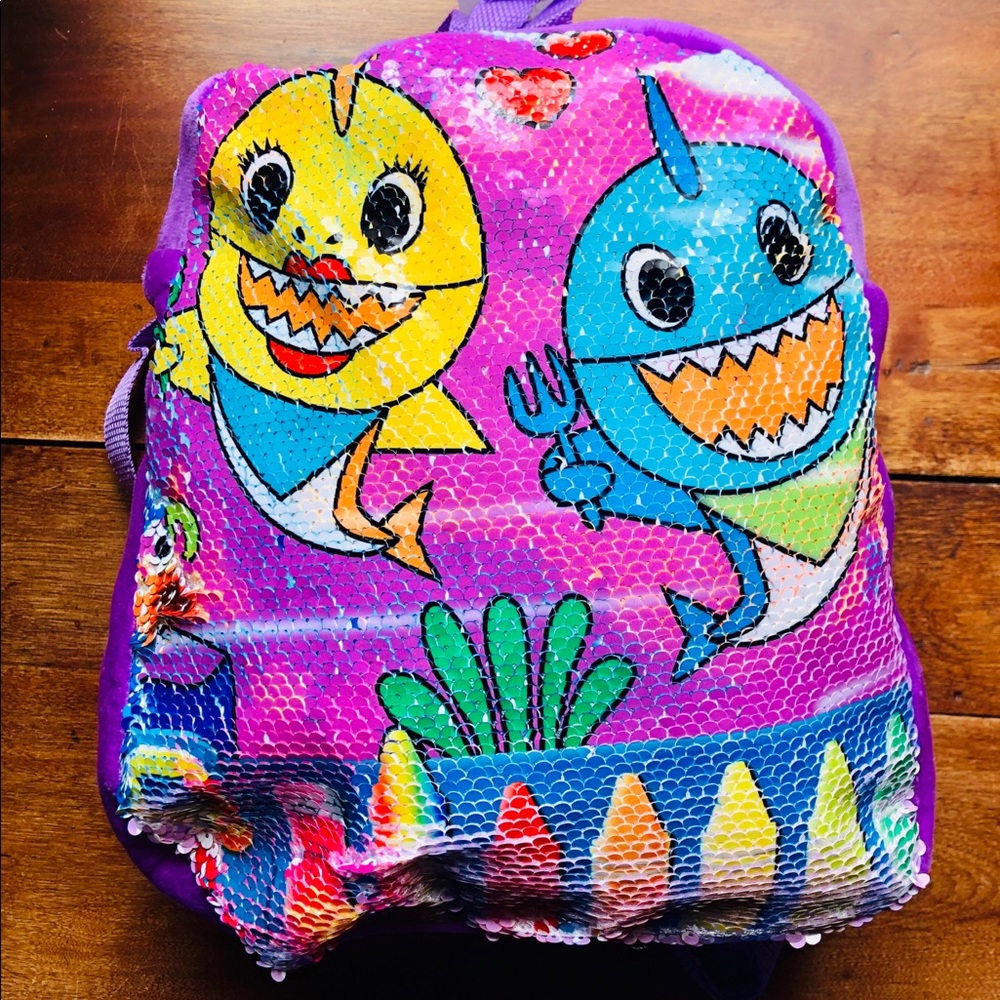 🐱🦈Baby Shark Pic-Change Backpack🦈🐱